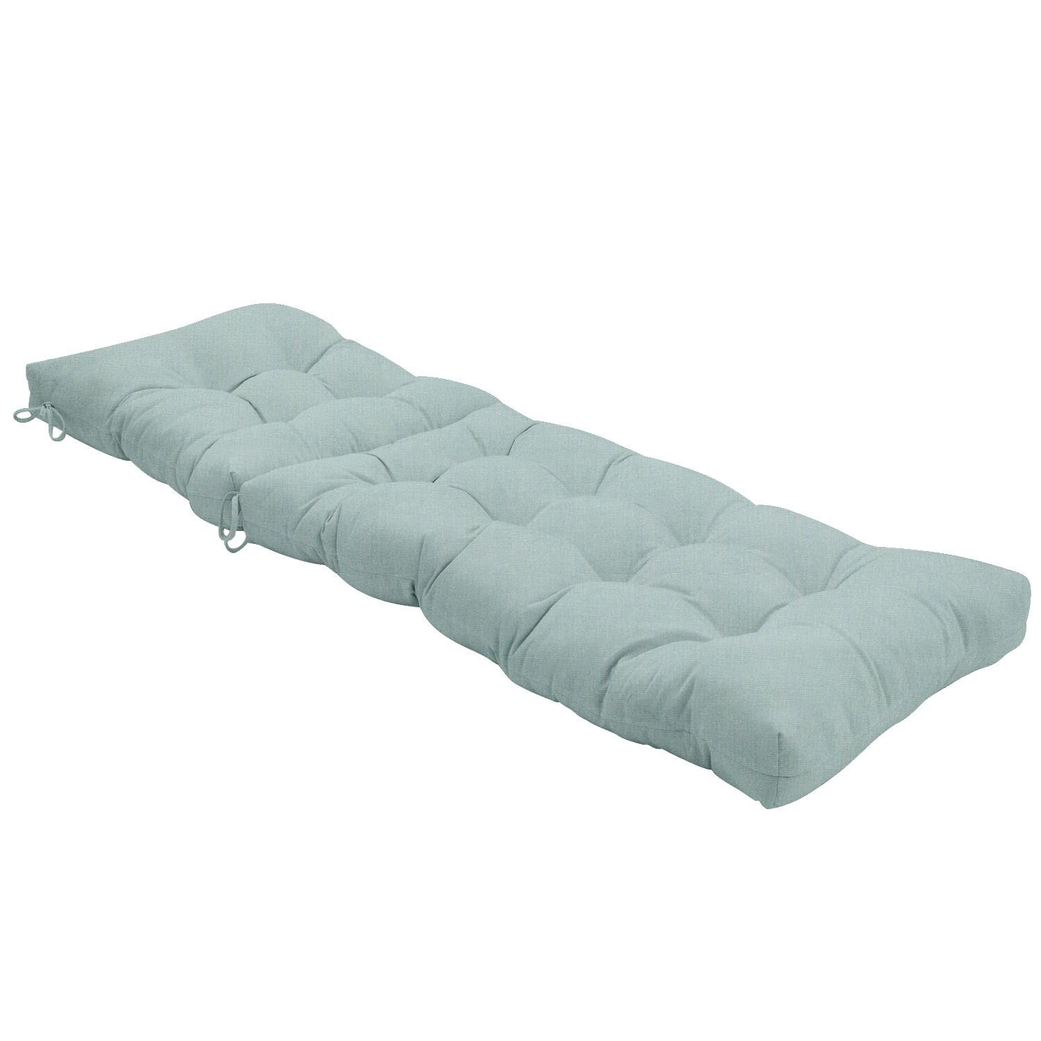 Sunbrella Canvas Spa Long Outdoor Replacement Chaise Lounge Cushion By UltimatePatio.com - Reclined View thumbnail