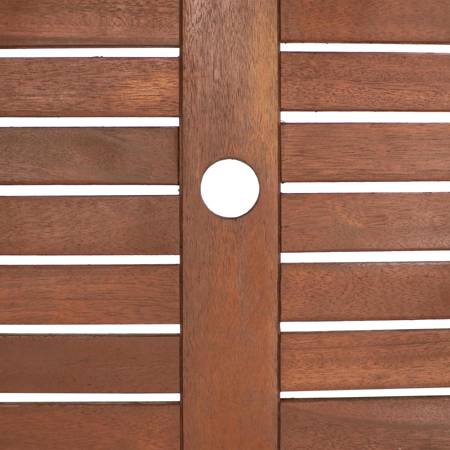 Ultimate Patio 31 1/2-Inch Meranti Wood Square Table W/ Teak Oil Finish - Table Top thumbnail