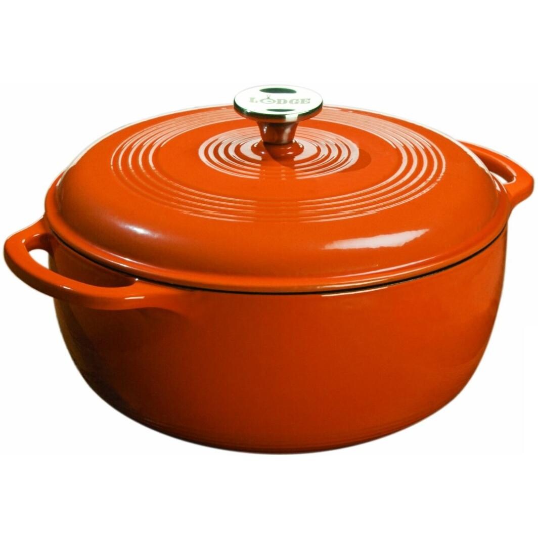 Lodge 10-Inch Color Enamel Dutch Oven - Pumpkin - EC6D63 thumbnail