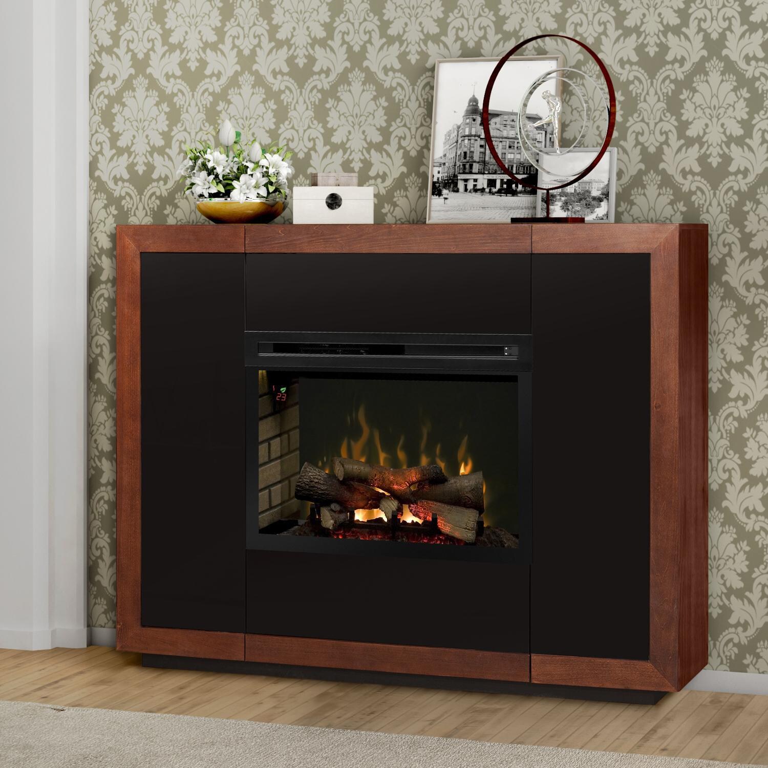 Dimplex - GDS33LD-1681MA - Salazar 50-Inch Electric Fireplace & Mantel - Realogs - Mocha