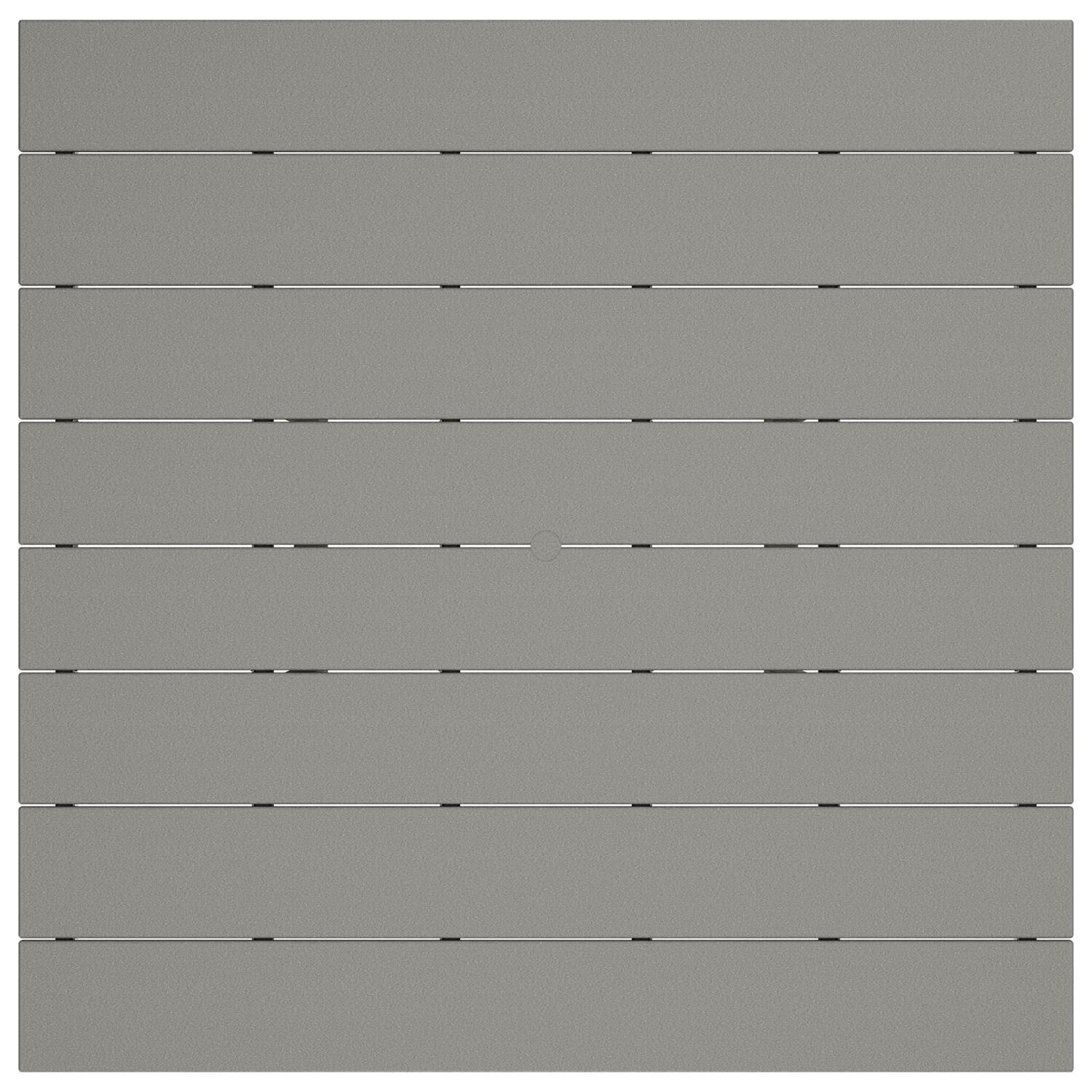 POLYWOOD 59-Inch Farmhouse Trestle Bar Table - Slate Grey - Tabletop Detail thumbnail