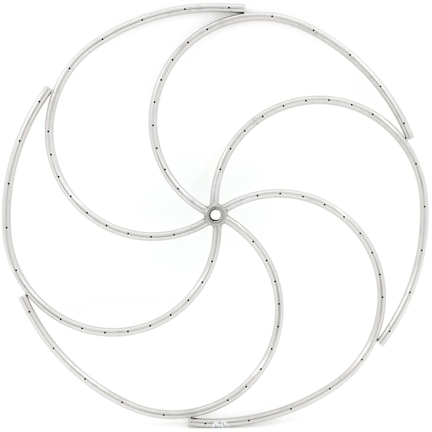 Firenado 30-Inch Spiral Ring Burner - Stainless Steel - Top View thumbnail