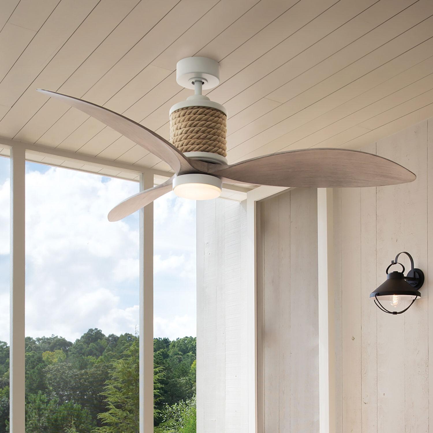 Hinkley Lighting 903160FMW-NDD Marin 60 Inch Ceiling Fan - Matte White - Lifestyle View thumbnail