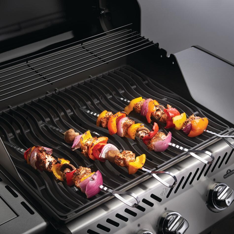 Napoleon 70015 Eight Stainless Steel Multifunctional Skewers - Skewers On Grill thumbnail