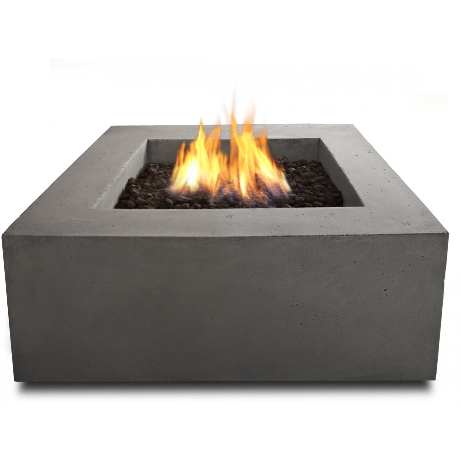 Real Flame Baltic NG Fire Pit Table - Side - Glacier Gray thumbnail