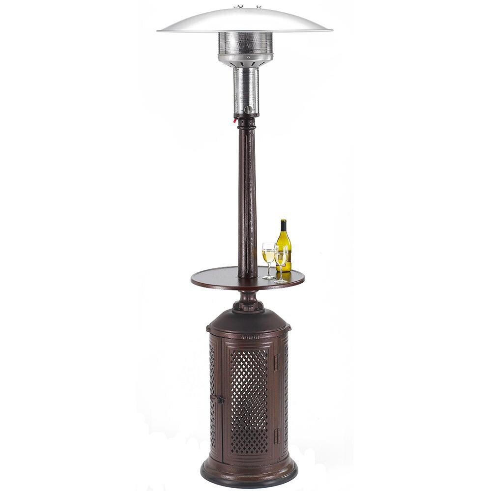 Patio Comfort Vintage Series 40,000 BTU Propane Gas Infrared Portable Patio Heater With 22-Inch Tabletop - Antique Bronze