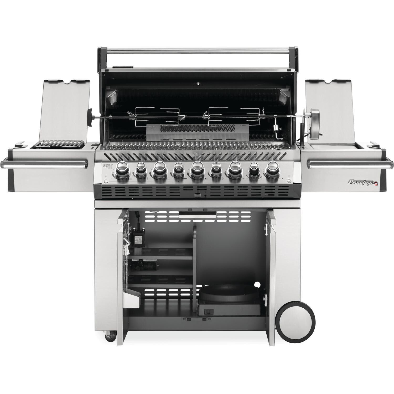 Napoleon PRO665RSIBPSS-3 Prestige PRO 665 RSIB Propane Gas Grill + Infrared Side and Rear Burners sq.in Stainless Steel Napoleon PRO665RSIBPSS-3 Prestige PRO 665 RSIB Propane Gas Grill + Infrared Side and Rear Burners sq.in Stainless Steel