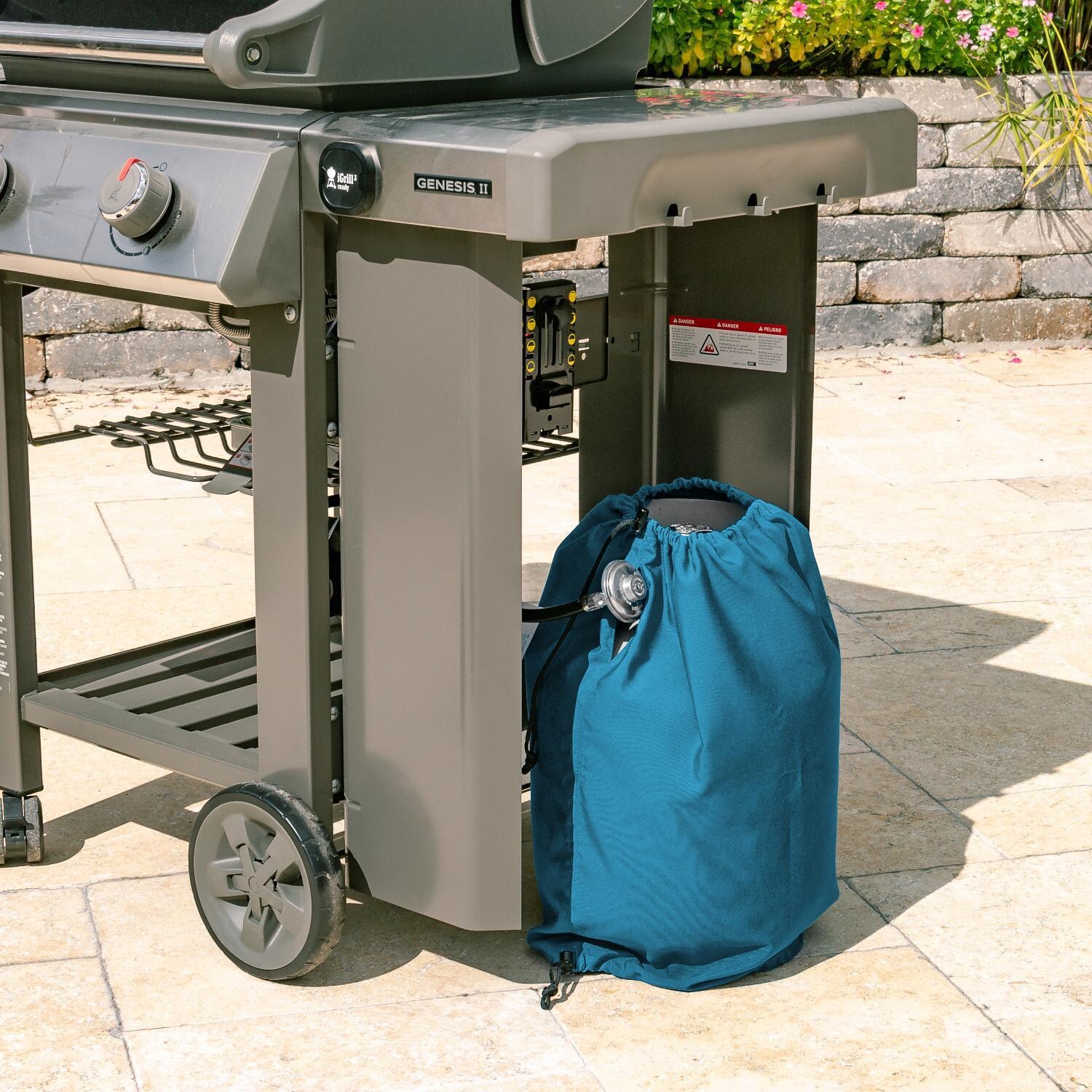 Signature Series Propane Tank Cover by BBQGuys - Lifestyle thumbnail