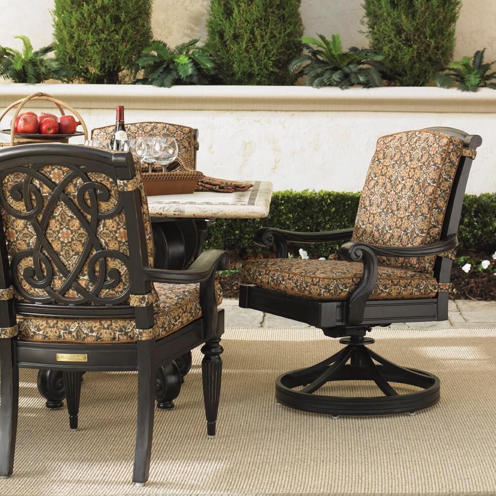 Tommy Bahama 3190-13SR Kingstown Sedona Aluminum Patio Swivel Rocker Dining Arm Chair - On the Patio thumbnail