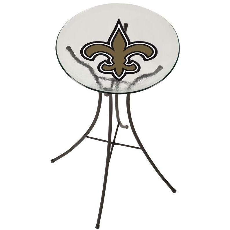 Team Sports America Glass Birdbath Bowl New Orleans Saints BBQGuys