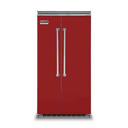 Viking Professional 5 Series 42-Inch 25.32 Cu. Ft. Built-In Side-By-Side Refrigerator/Freezer - Apple Red - VCSB5423AR thumbnail