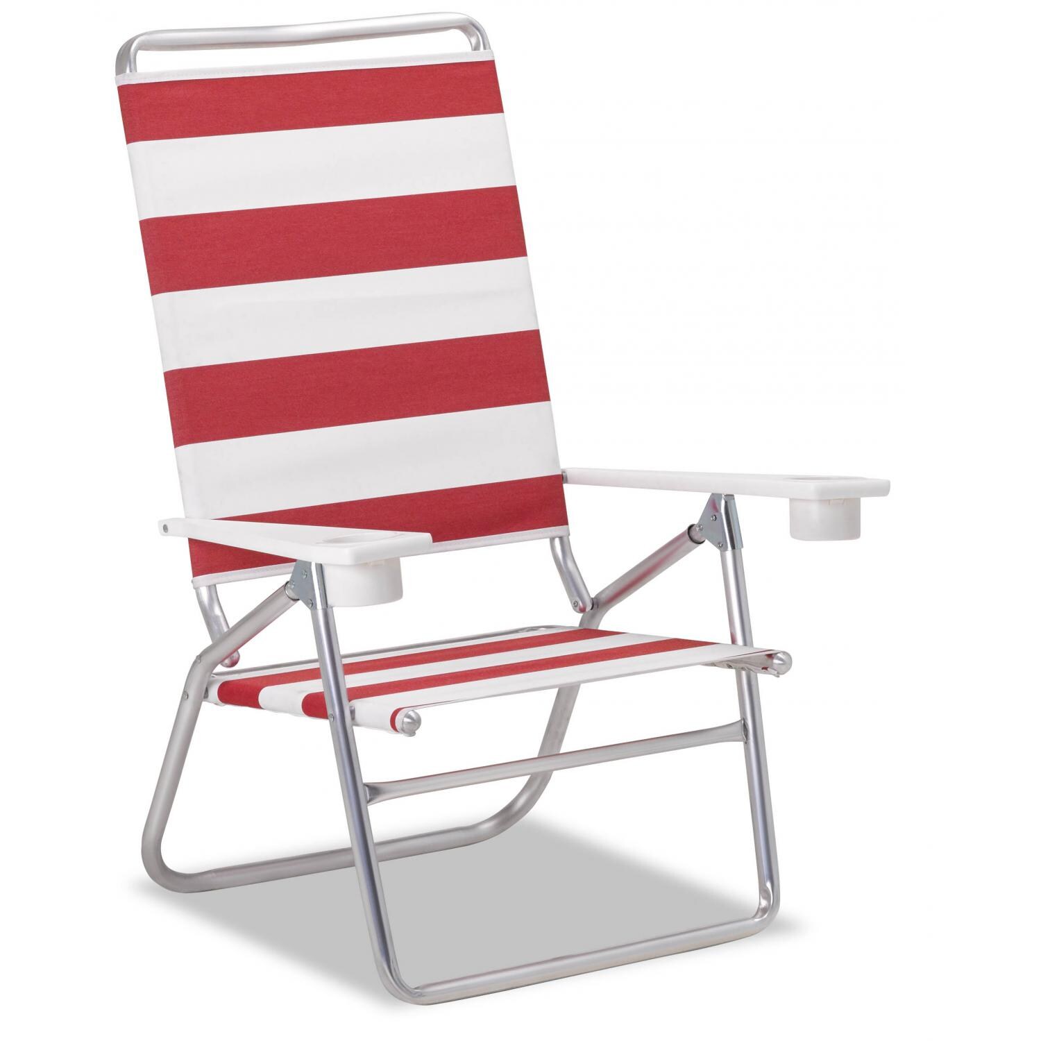 Light N Easy High Boy Folding Aluminum Beach Chair With Cupholders By Telescope Casual - Ross