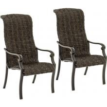 Du Monde 2 Piece Banana Leaf Wicker Patio Dining Chair Set By Lakeview Outdoor Designs image