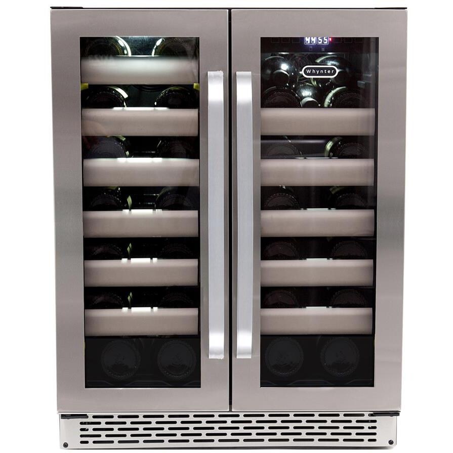 Whynter Elite 40 Bottle Dual Zone Built-in Wine Refrigerator - Stainless Steel - BWR-401DS