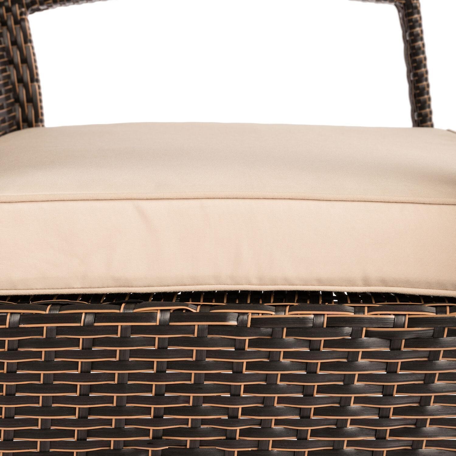 WestCay 62776 Resin Wicker Patio Club Chair in Antique Bronze by Ultimate Patio - Cushion - Detail thumbnail