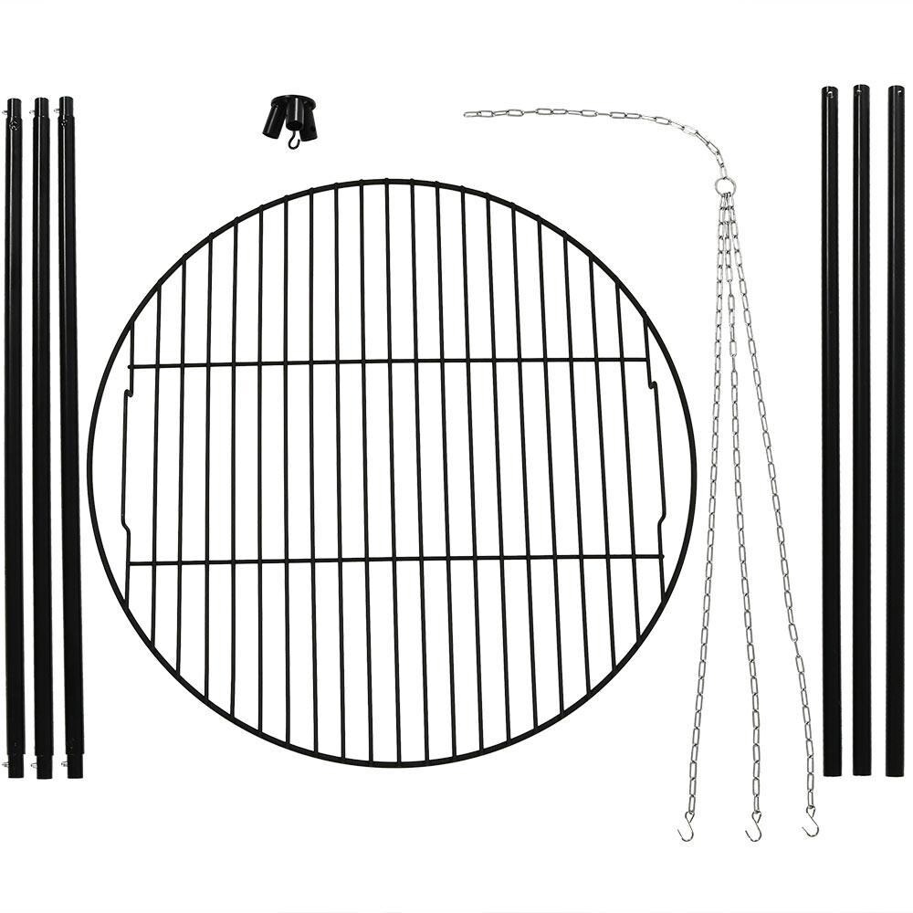 Ultimate Patio 22-Inch Tripod Grilling Set w/ Cooking Grate - Dismantled thumbnail