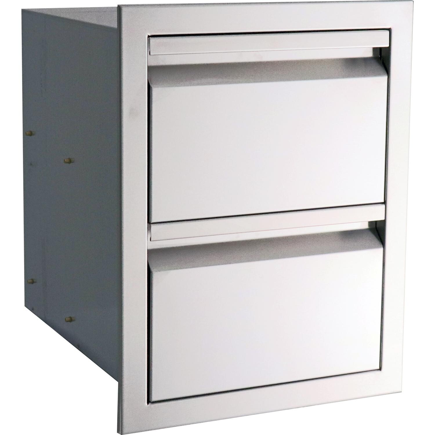 RCS Valiant Series 17-Inch Stainless Steel Double Access Drawer - VDR1 thumbnail