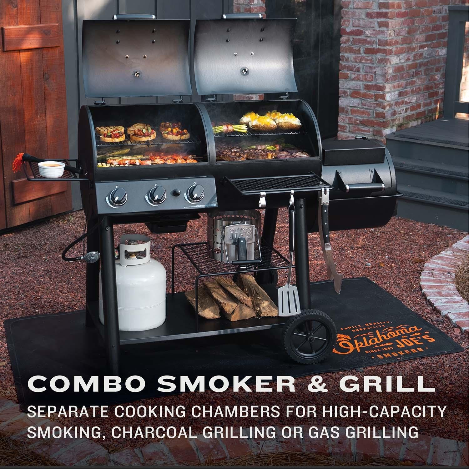 Oklahoma Joe's 24203005 Canyon Combo DLX Charcoal/Propane Smoker & Grill - Detail thumbnail