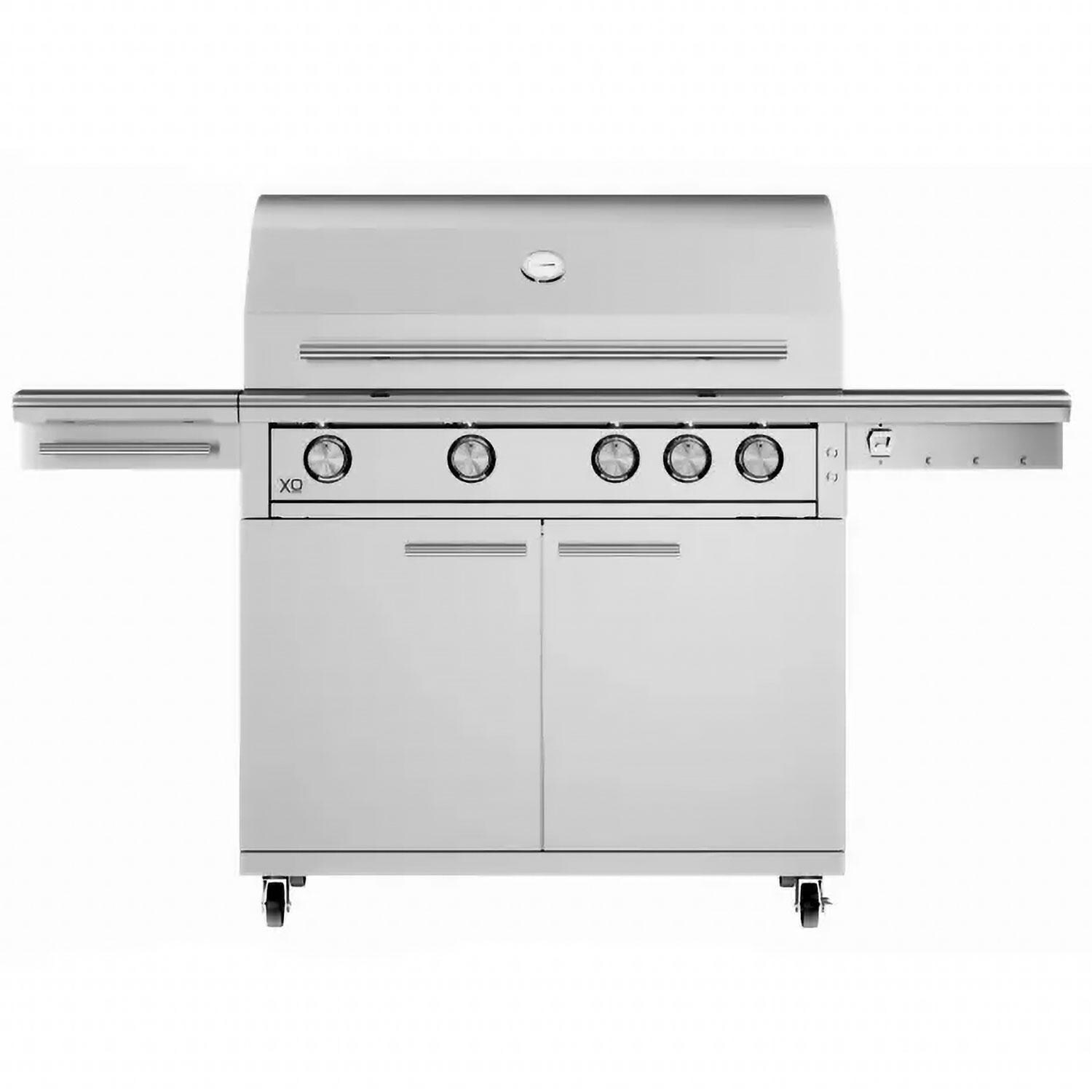 XO Appliance Performance XLT2 40-in 4 Burner Propane Grill - Lid Closed - LED Knobs Off - White Background thumbnail