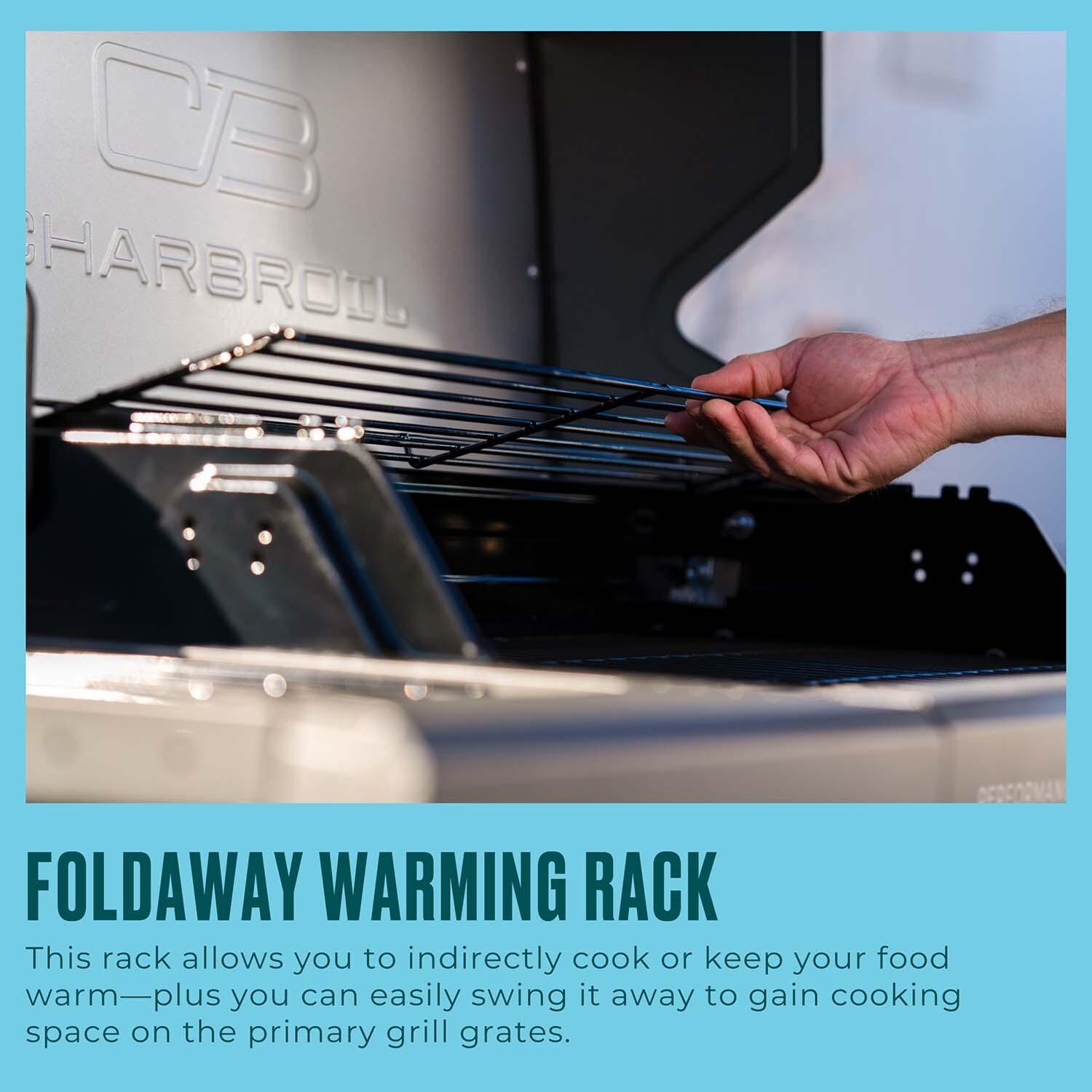 Charbroil 463463425 5-Burner Propane Grill Cart - Grey & Stainless - Key Features - Detail thumbnail