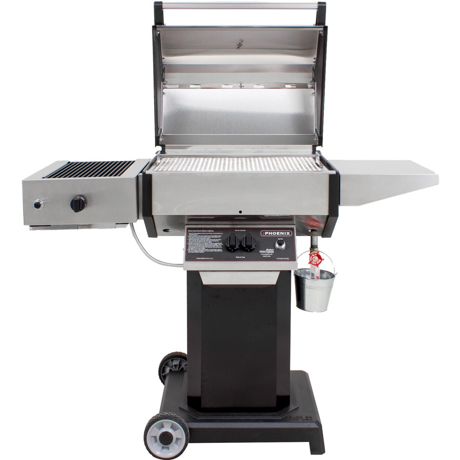 Phoenix SearMagic Infrared Side Burner on Phoenix Grill on Pedestal Cart thumbnail