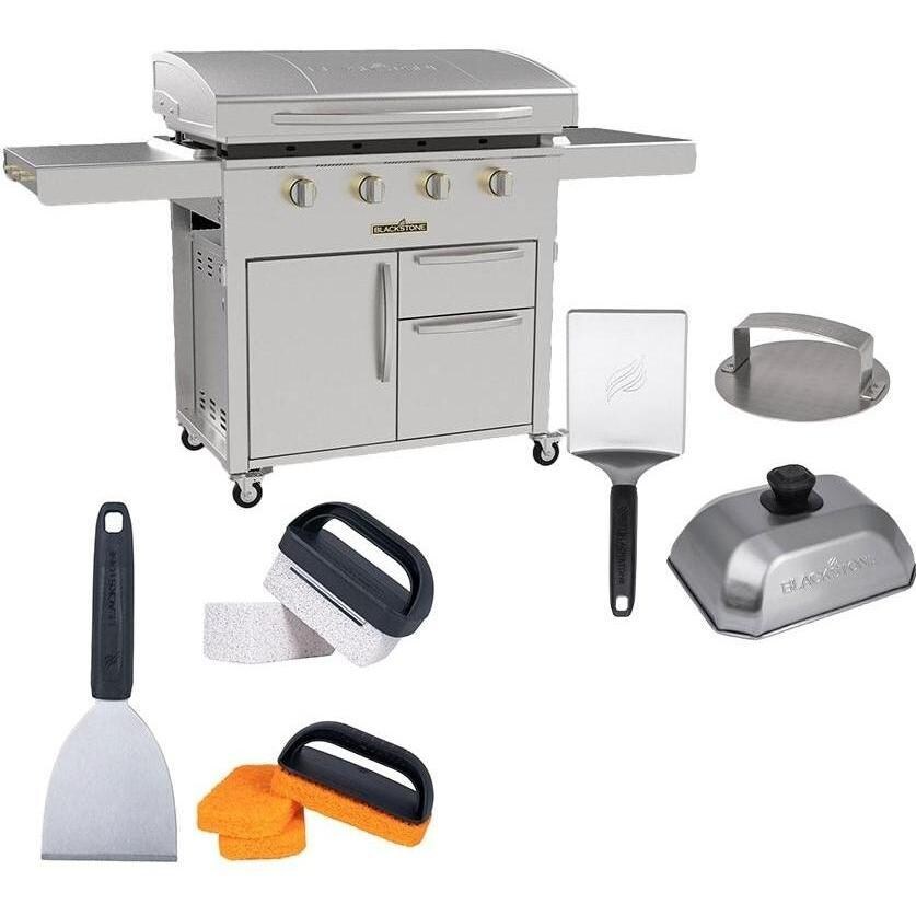 Blackstone Select 36 Inch Griddle W/ Cabinet and Hamburger & Cleaning Kit - 6008