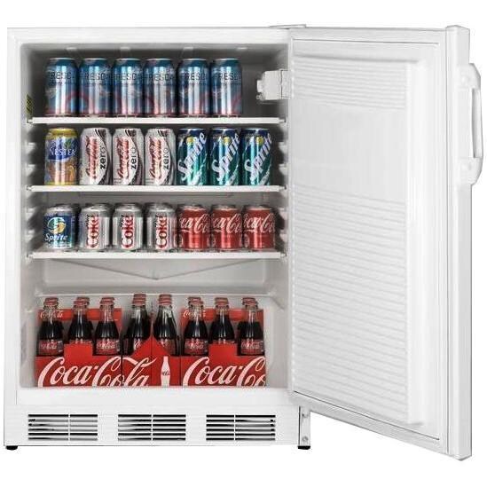 Summit 5.5 Cu. Ft. Commercial ADA Compliant Compact Refrigerator - White - Drinks thumbnail