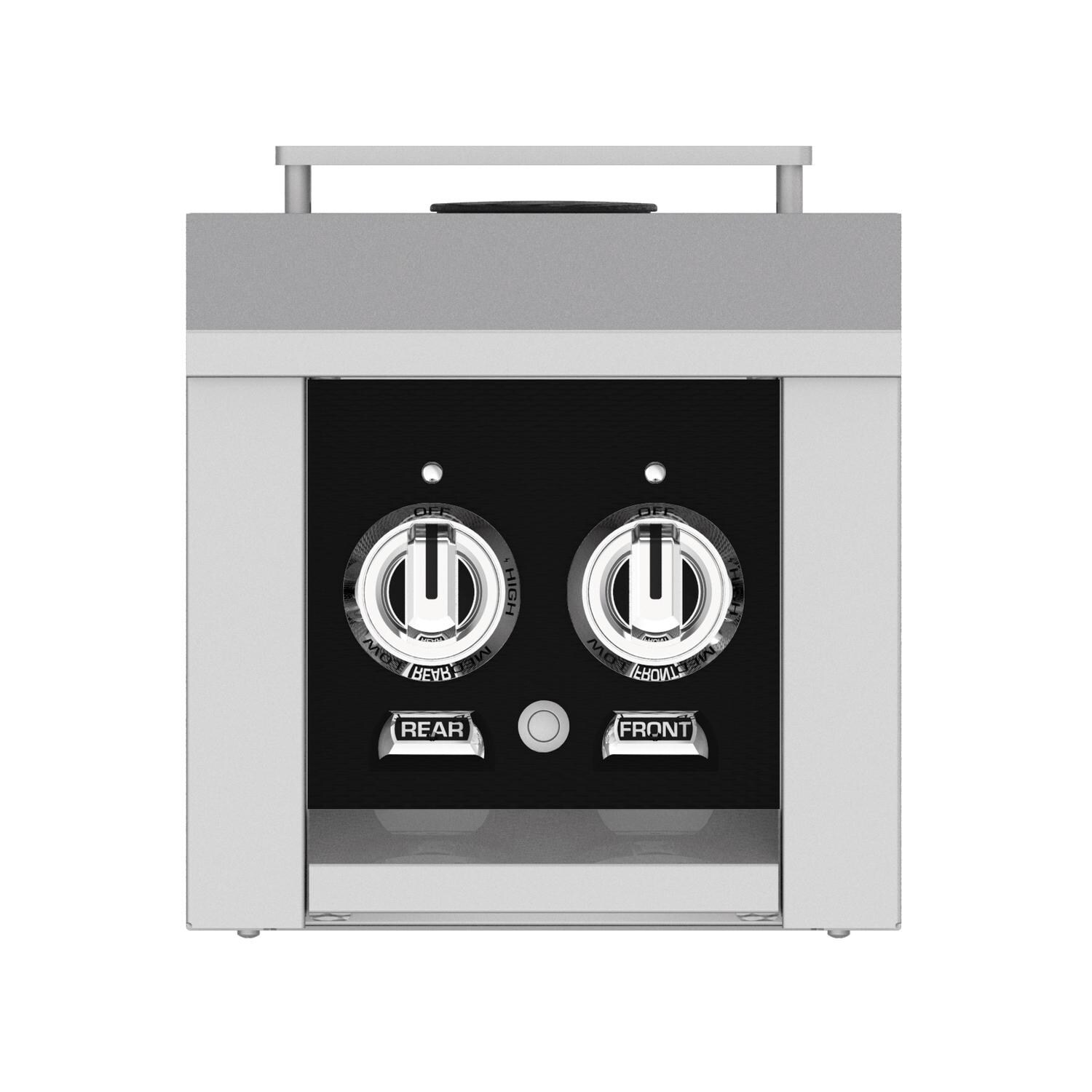 Hestan Built-In/Cart Mounted Natural Gas Double Side Burner - Stealth - AGB122-NG-BK