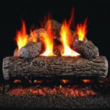 Peterson Real Fyre 18-Inch Golden Oak Gas Log Set With Vented Natural Gas ANSI Certified G46 Burner - Manual Safety Pilot image