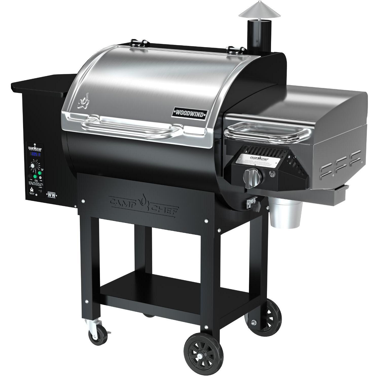 Camp Chef PG24WWSS Woodwind Pellet Grill On Cart With Sear Box - Right Side View thumbnail