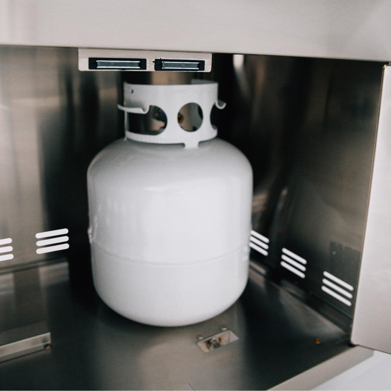 Summerset SIZ32-LP Sizzler 32-Inch 4-Burner Propane Grill With Rear Infrared Burner - Propane Tank Storage thumbnail