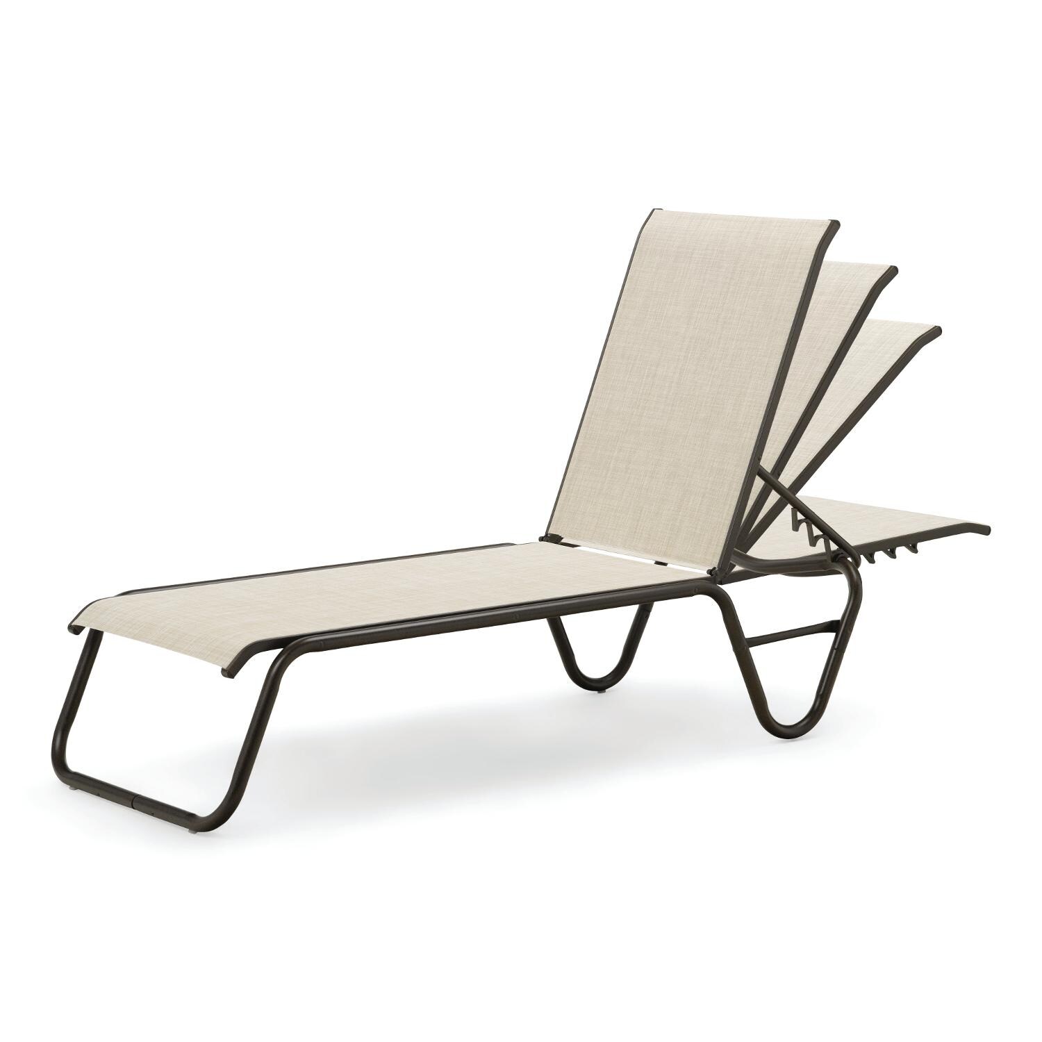 Gardenella 2 Piece Aluminum Stacking Chaise Lounge Set With Sling
