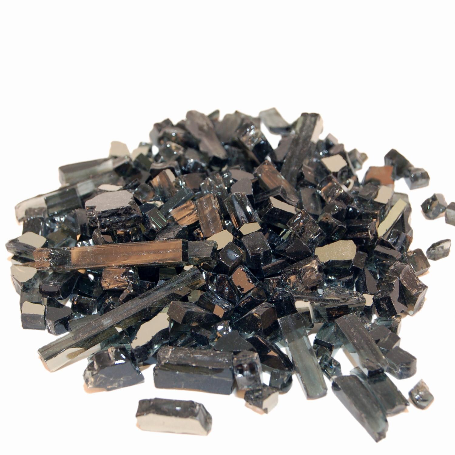 Peterson Real Fyre Glass Black Reflective Fire Glass - 40 Lbs thumbnail