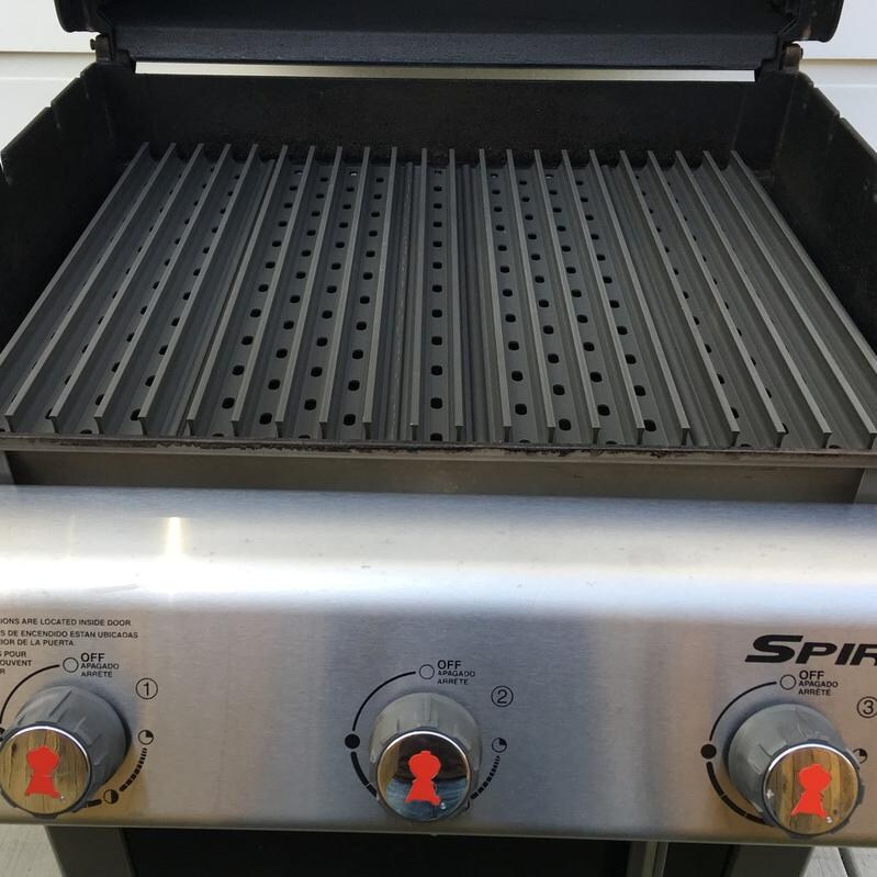 GrillGrate 5-Panel Replacement Grill Grate Set For Weber Spirit 300 Gas Grills - Installed On Grill thumbnail