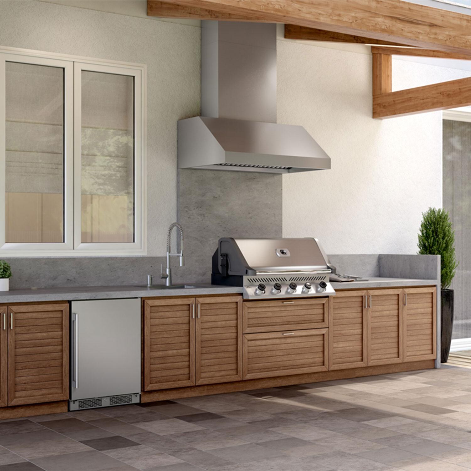 Zephyr Outdoor Pro Style Duct Cover Extension for 10-12 Ft. Ceilings - Z1C-0178