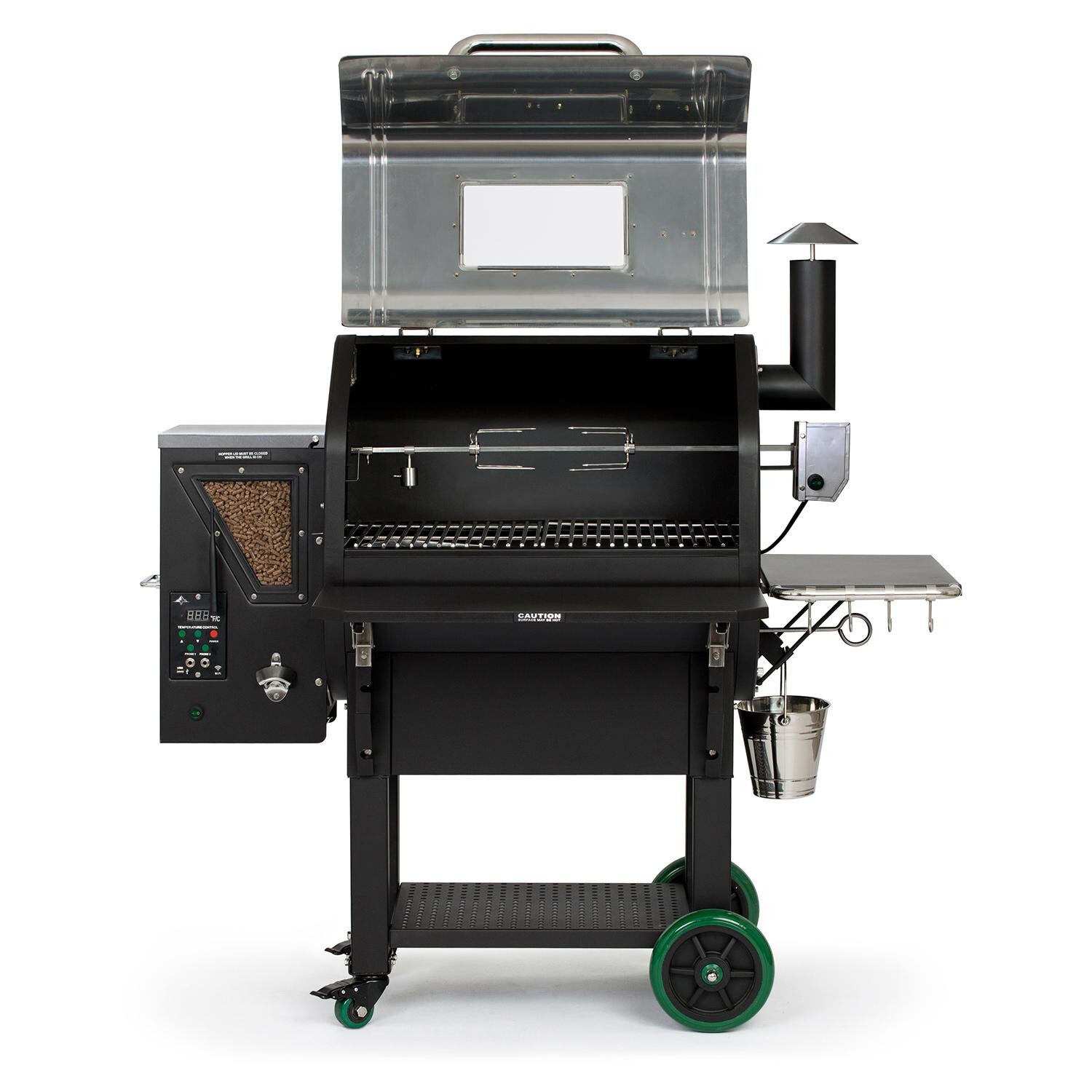 Green Mountain Grills GMG-6038 Rotisserie Kit For Ledge & Daniel Boone Grills - Installed in Ledge SS Grill thumbnail