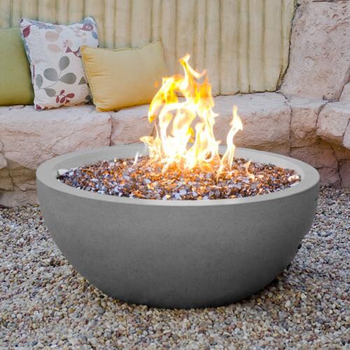 American Fyre Designs 36Inch Natural Gas Fire Bowl Smoke Ultimate
