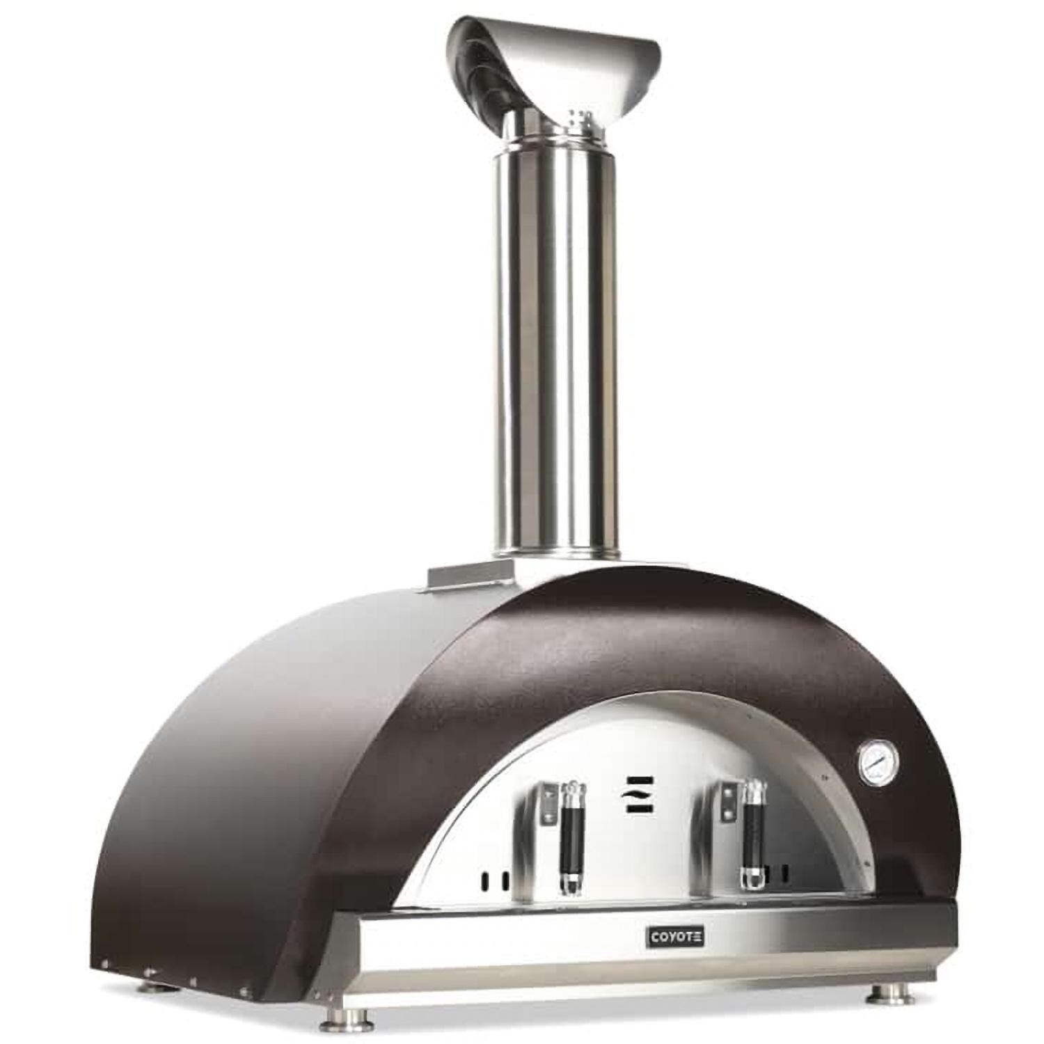 Coyote C1PZ40WC Duomo Wood-Fired Pizza Oven - Copper - Left Angle - White Background thumbnail