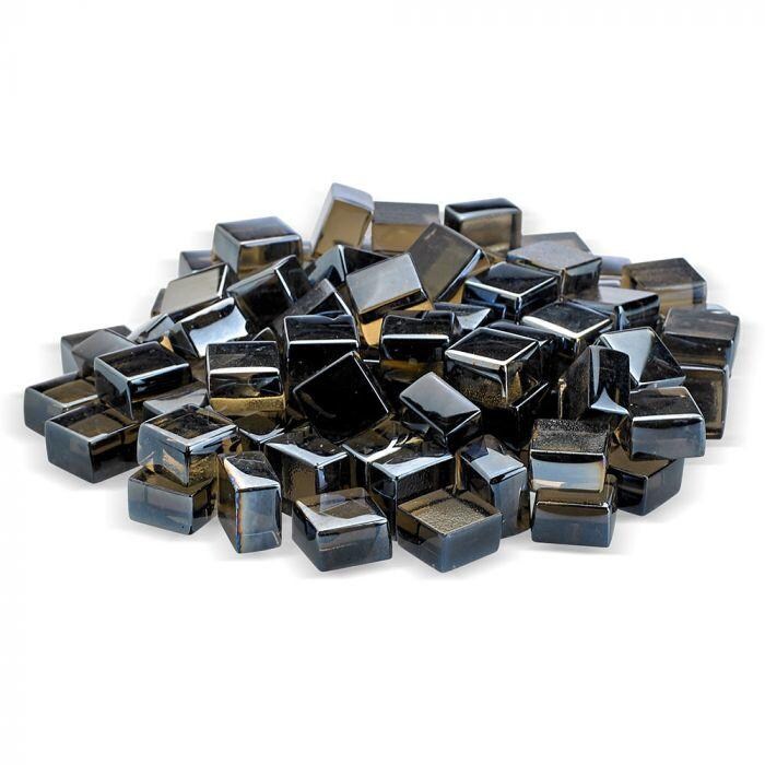 BBQGuys Signature AFF-BRZLST12-2-10 1/2-Inch Bronze Luster Cubes - Glass Pile thumbnail