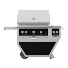 Hestan Deluxe 36-Inch Freestanding Natural Gas Grill W/ All Infrared Burners, Rotisserie & Double Side Burner - Stealth - GSBR36CX2-NG-BK image