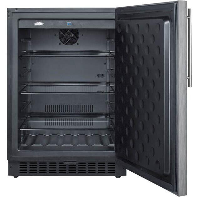 Summit 4.6 Cu. Ft. Built-In / Freestanding Outdoor Refrigerator - Stainless Steel - Open thumbnail