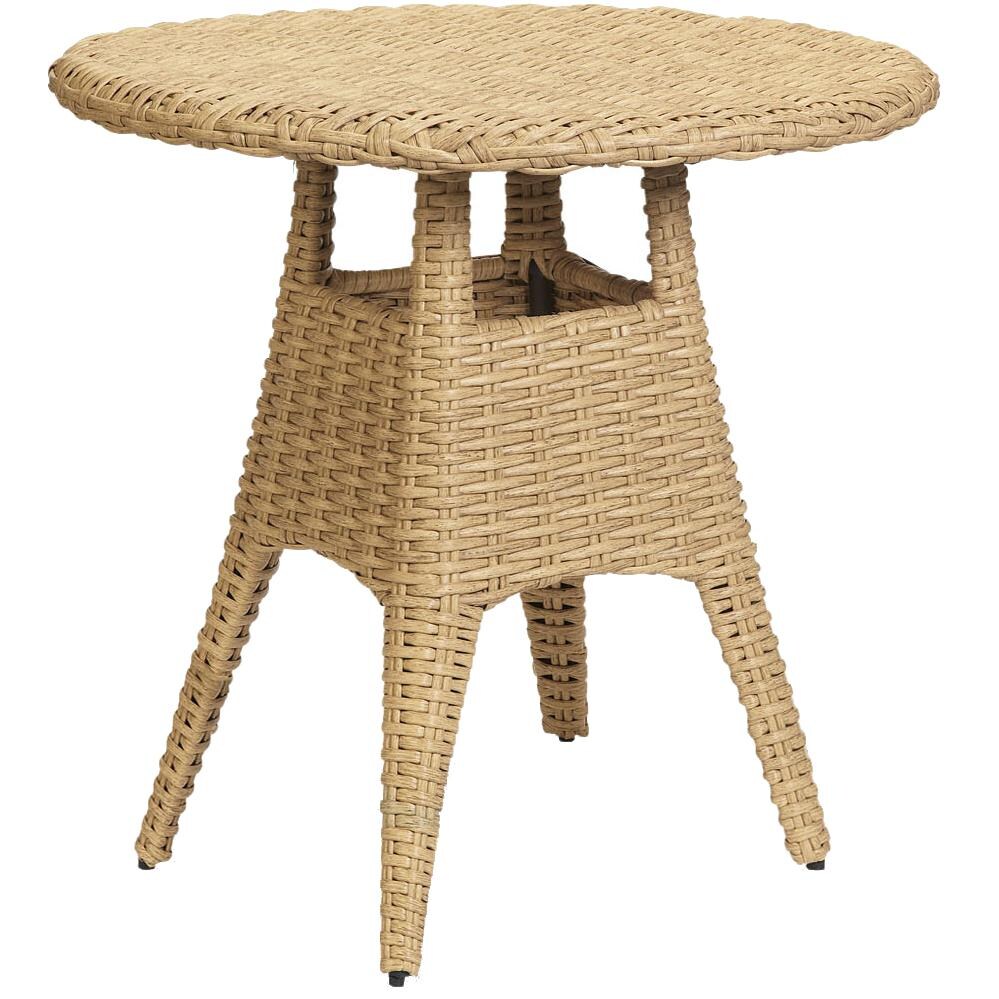 Leucadia 36 Inch Round Wicker Patio Bar Table By Sunset West thumbnail
