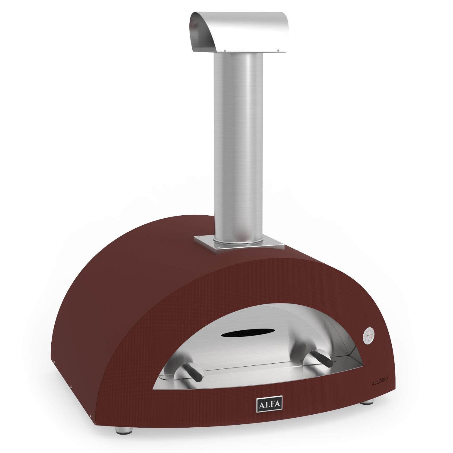 Alfa FXALLE-LROA-T Allegro 39-Inch Countertop Wood-Fired Pizza Oven - Angled thumbnail