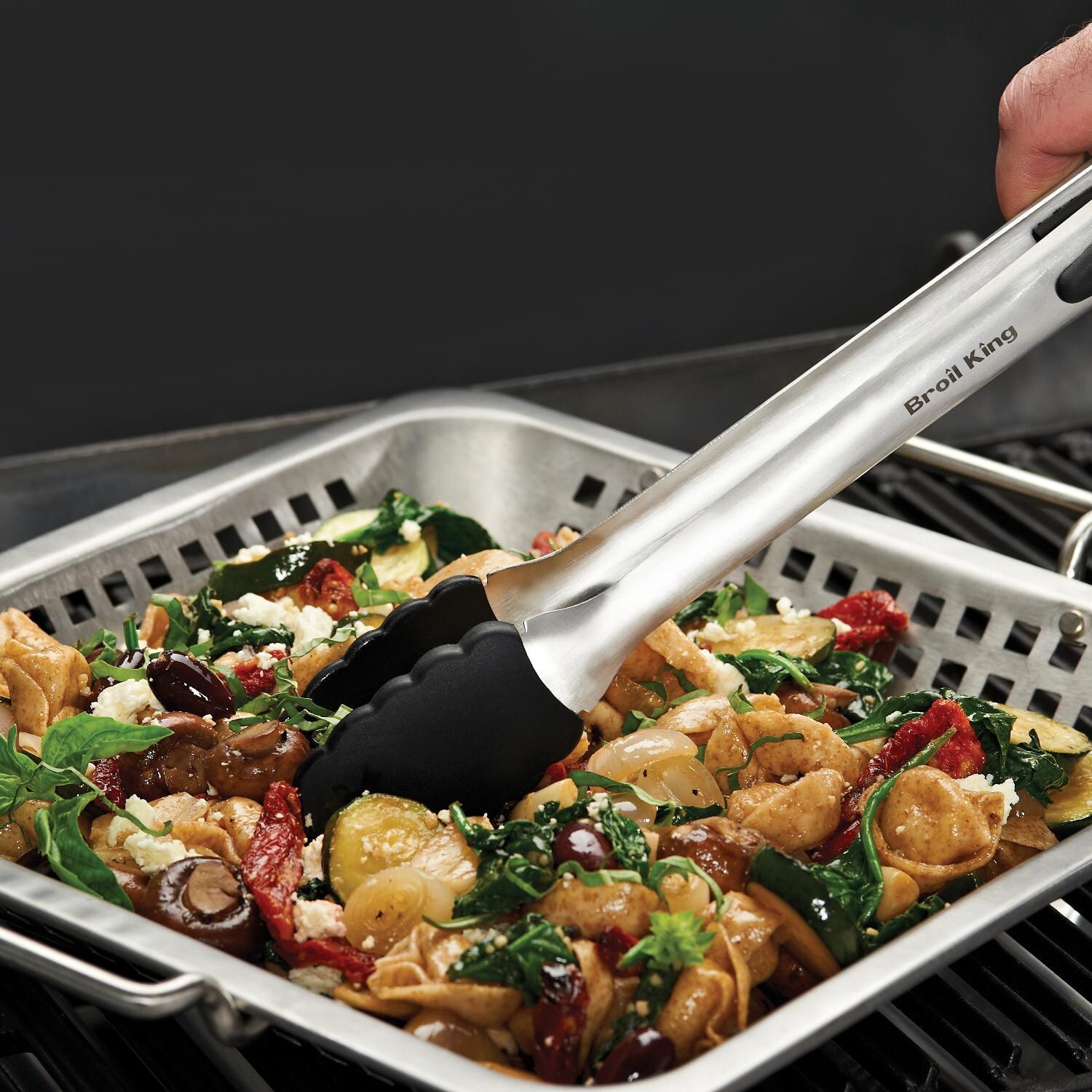 Broil King 12-Inch Square Stainless Steel Grill Wok thumbnail