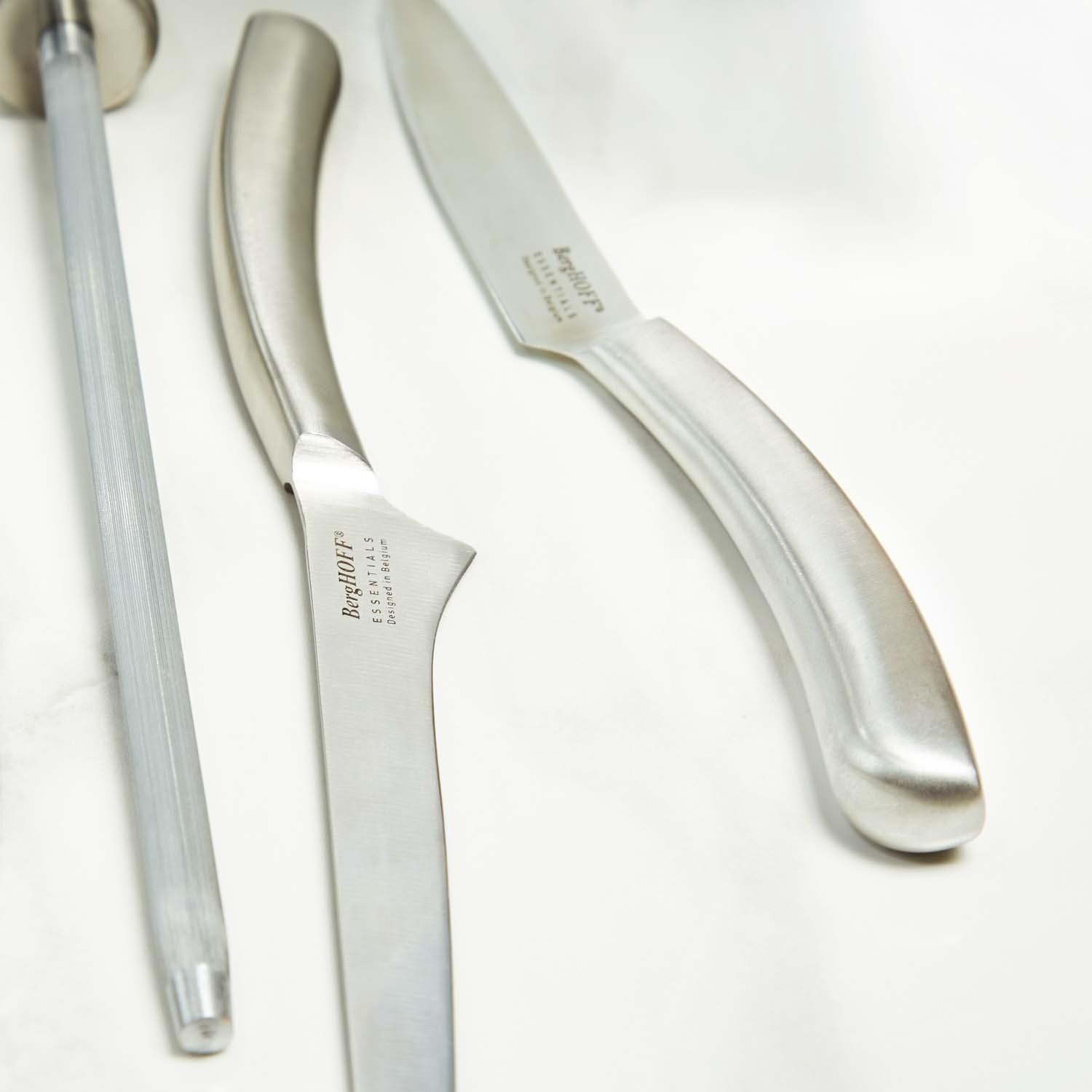 BergHOFF Concavo 9 Pc Cutlery Set w/ Wood Block & Sharpener thumbnail