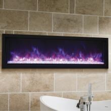 Amantii Panorama Series Extra Slim 60-Inch Built-In Electric Fireplace - Indoor/Outdoor - BI-60-XTRASLIM