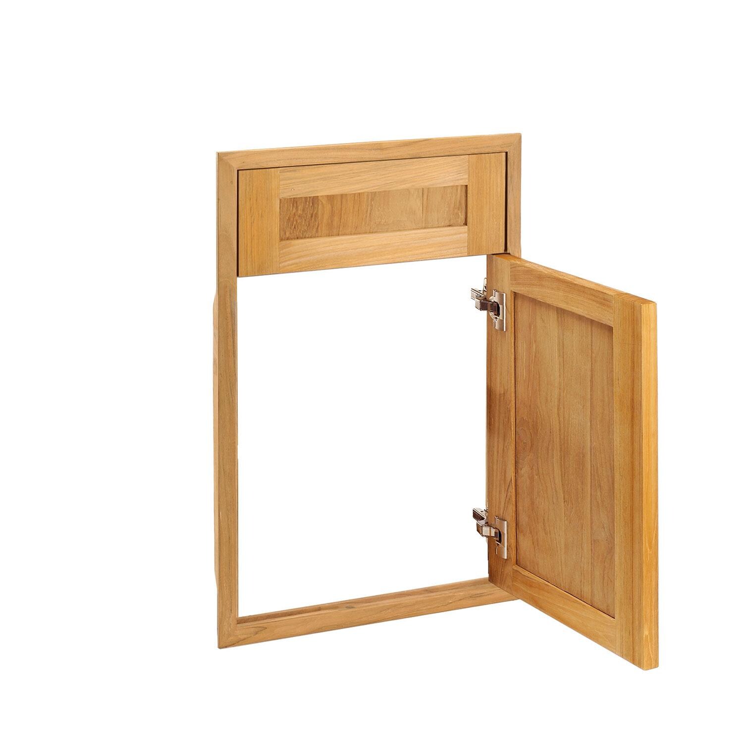 Pacific 18 Inch Shaker Panel Single Access Door w/ False Drawer thumbnail