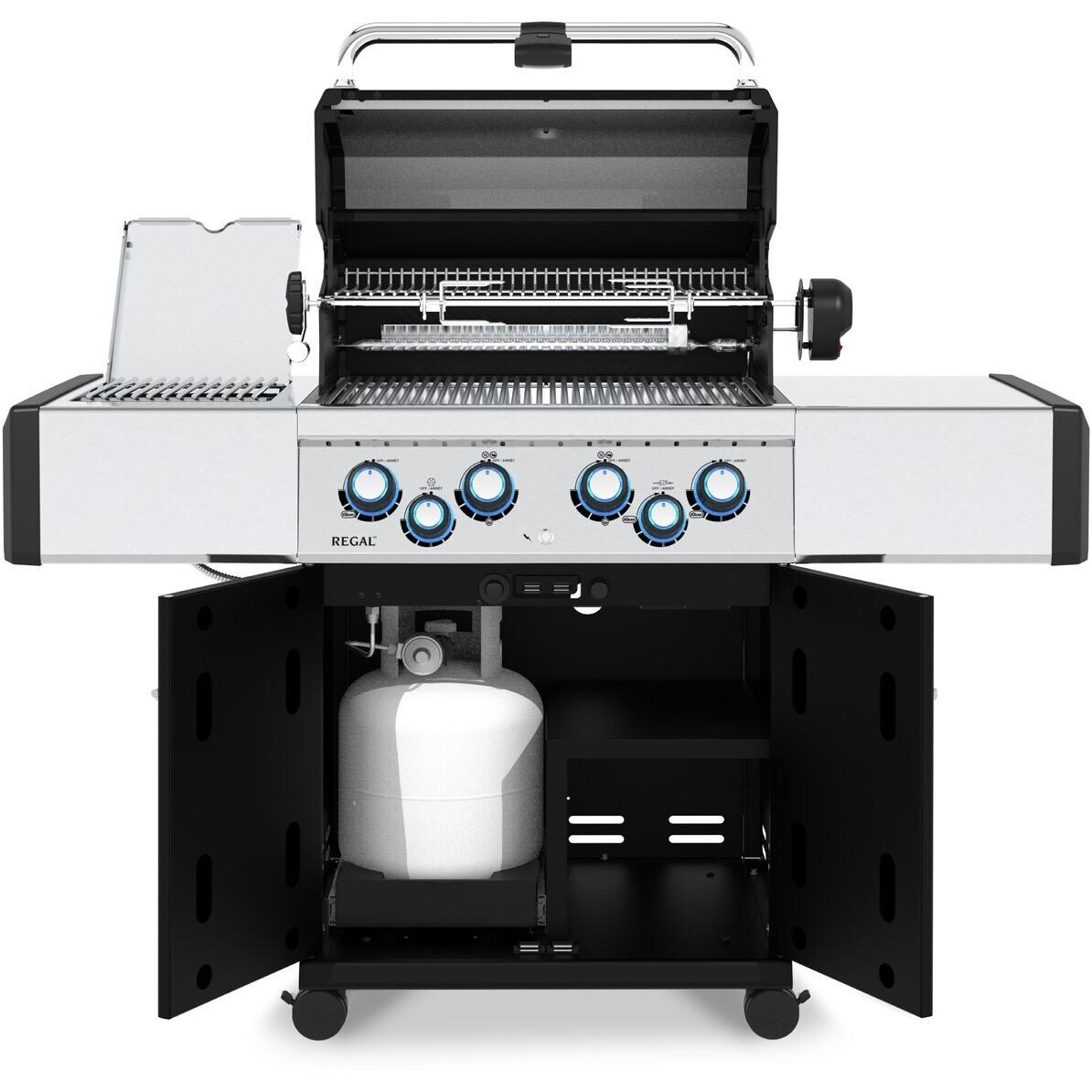 Broil King 956944 Regal S490 PRO IR 25-Inch Propane Grill - Open From Front - White Background thumbnail