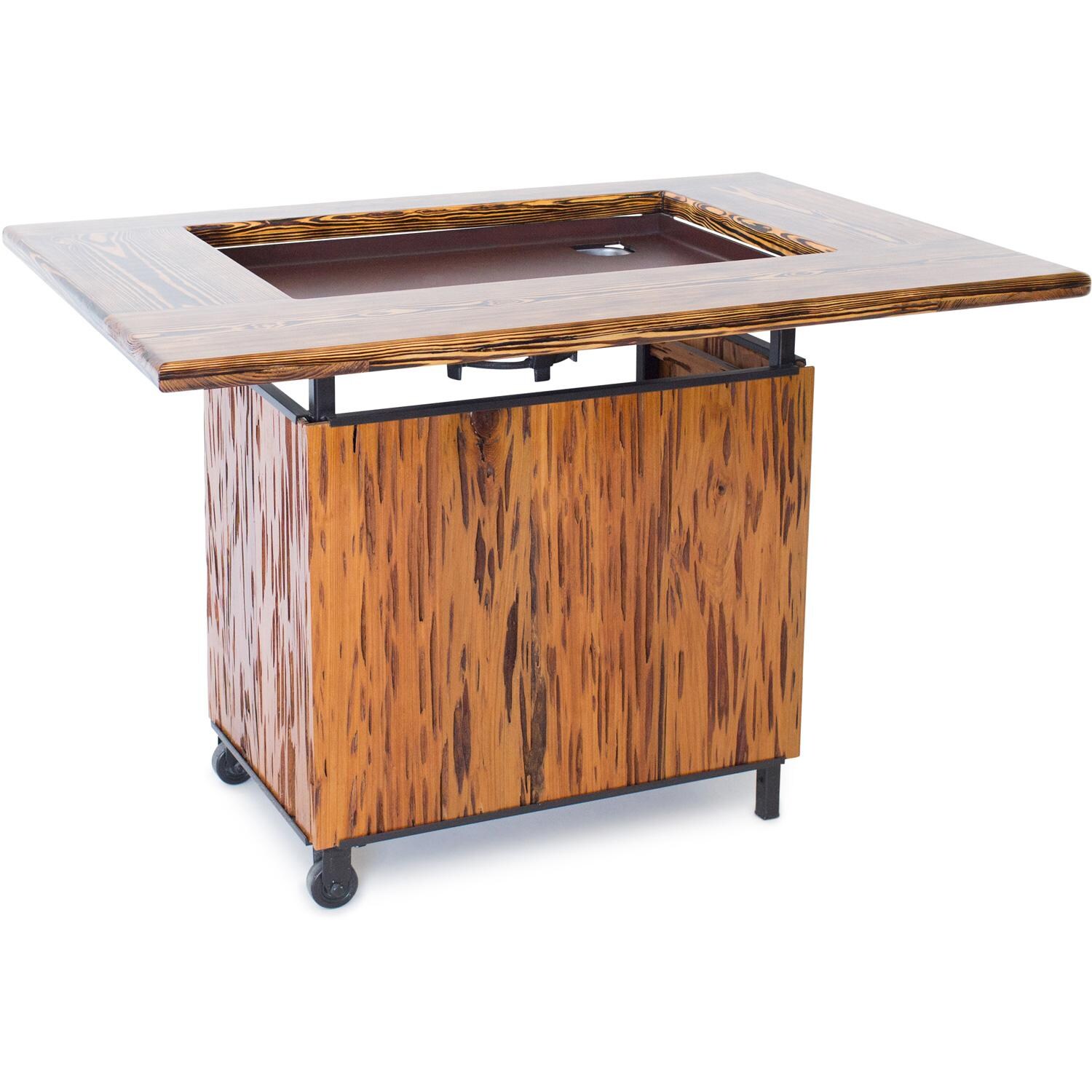 Backyard Hibachi BY-BHPOGPC Flattop Propane Gas Grill - Pecky Cypress - Angled View thumbnail