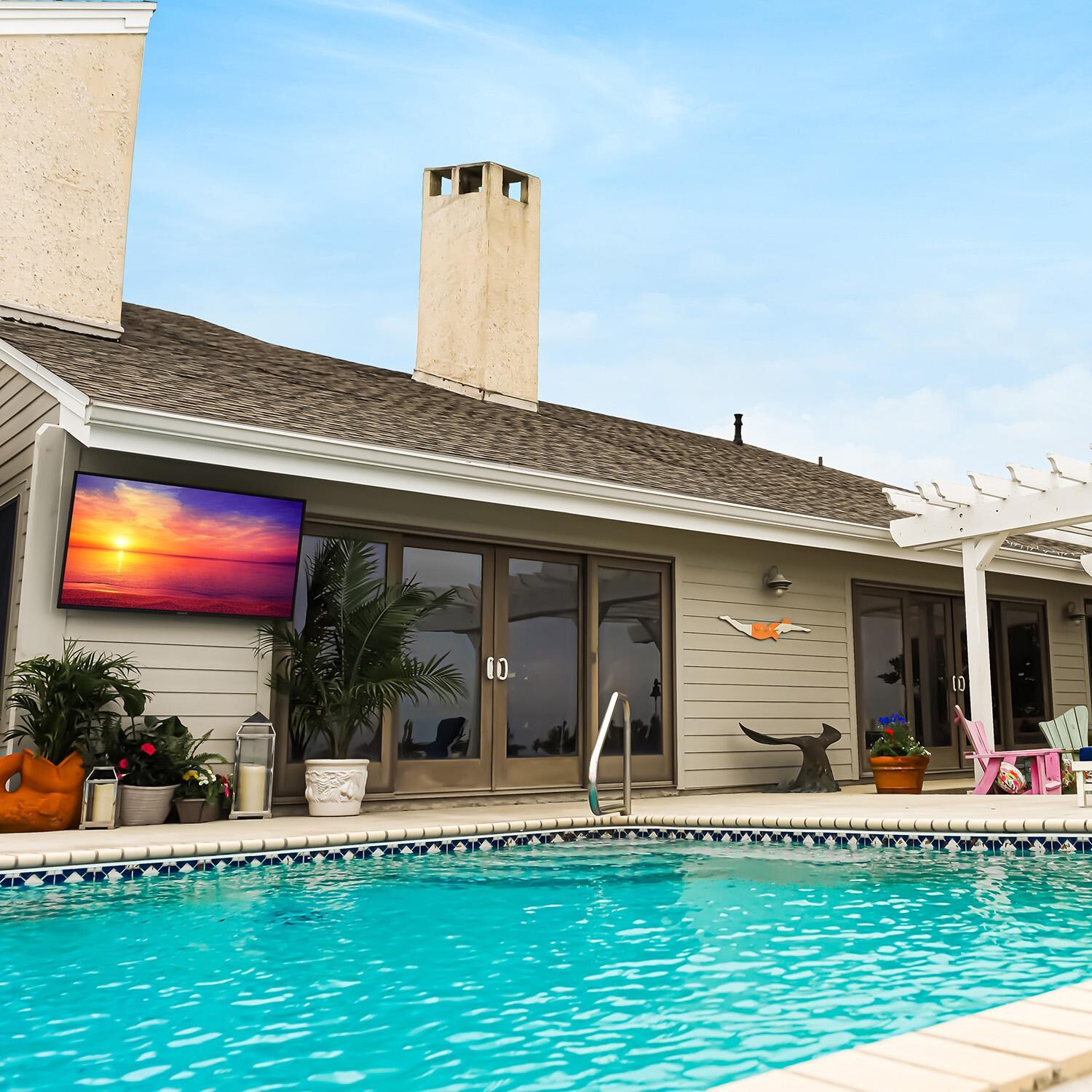 Peerless-AV WPTV75 Neptune 75 Shade Series 4K Outdoor TV - By the Pool thumbnail
